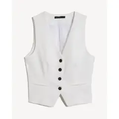 SEVEN SEVEN - Chaleco Para Mujer Plano Color Marfil Marca #28250148