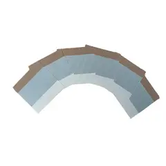 DISTRIONLINE - Individual carpeta PVC SET x6 multicolor gama grises y café