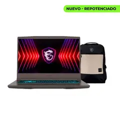 MSI - PORTATIL GAMER THIN 15 B13UC - I5 13420H - RAM 24GB - SSD 1TB - RTX 3050 4GB + MALETIN