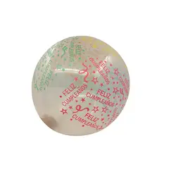 INFANTILES CAJUROMIX - Paquete De Bombas Feliz Cumpleaños X12 Transparente