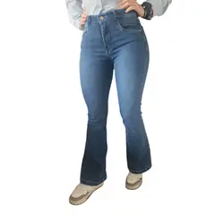 RAMBED - Jean Dama Tiro Alto Bota Campana Stretch Moda Juvenil