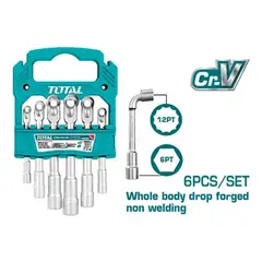 TOTAL - Llave Copa En L Industrial Juego X 6 Pzs