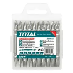 TOTAL - Set 10 Puntas Dobles Para Atornillador