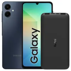 SAMSUNG - Celular Galaxy A06 128GB /4GB Black + Power Bank 10000