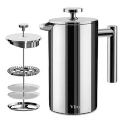GENERICO - Jarra Cafetera Prensa Acero inoxidable 350ML 1000ml