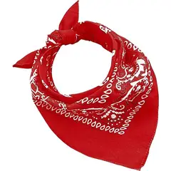 GENERICO - Pañoleta O Paño de tela Floral Rojo x1