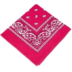 GENERICO - Pañoleta O Paño de tela Floral Fucsia x1