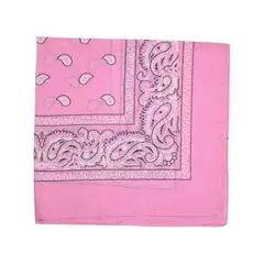 GENERICO - Pañoleta O Paño de tela Floral Rosado claro x1