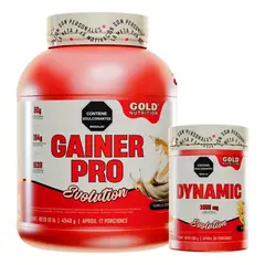 GMN - Proteína Gainer Pro Gold Hipercalórica 10Lbs + Creatina