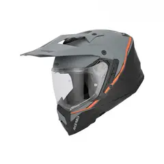 ACERBIS - CASCO ASSAULT GRAPHIC NEGRO NARANJA FLUOR TALLA L
