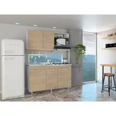 RTA MUEBLES - Cocina 1.50 Miro CLR 4389 Blanco Rovere RTA