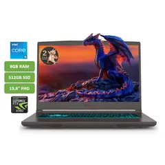 MSI - PORTATIL THIN CORE I5 13420H 8GB RAM 512GB SSD 15,6" FHD - NVIDIA RTX 3050 4GB MOD B13UC-3060XCO
