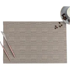 MULTIPLACE COLOMBIA - Individuales para comedor beige - importados alta calidad 6 puestos