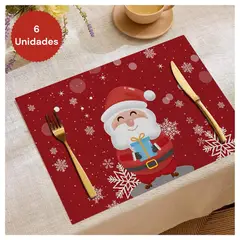 MULTIPLACE COLOMBIA - Individuales para navidad de papa noel para comedor importados-