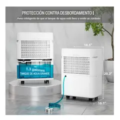 GENERICO - Deshumidificador Airplus 5,5l Para 464 M2 Drenaje 80 Pintas