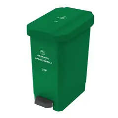 ESTRA - Papelera Pedal 44L Orgánico Aprovechable EstraBins 4-1042604 -Verde
