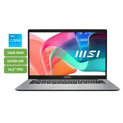 MSI - PORTATIL MODERN 13 - CORE I3 1315U - 16GB RAM - 512GB SSD - 13,3" FHD - MOD: F13MG-043XCO