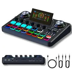 AMERICAN GENERICS - Mezclador Tarjeta De Sonido Profesional Usb Bluetooth F668