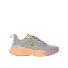 OCEAN PACIFIC - Tenis Derya Para Mujer Color Gris Naranja Rosado