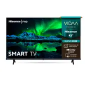 HISENSE - TV 43 Pulgadas Full HD 43A4NV Smart TV Black
