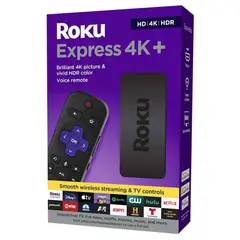 ROKU - EXPRESS 4K + CONTROL DE VOZ + NETFLIX PRIME DISNEY STREAMING