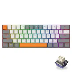 REDRAGON - Teclado Mecánico Gamer L61 Rgb Bluetooth 3.0/5.0, 2.4 Ghz