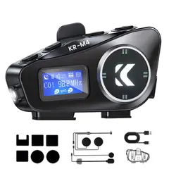 COLME TECHNOLOGY HOME - Intercomunicador Para Moto Llamadas Bluetooth Lcd Fm Kr-m4
