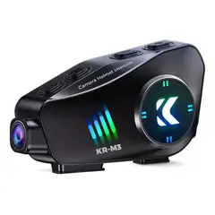 GENERICO - Intercomunicador Con Cámara Fhd Casco Bluetooth Wifi Kr-m3