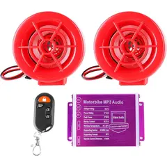 GENERICO - Sistema De Audio Mp3 Parlante Alarma Para Motocicleta 12v USB 10W