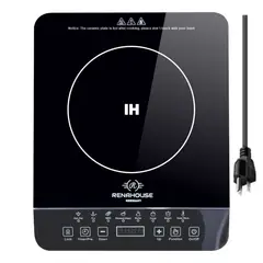 RENAHOUSE - Estufa Eléctrica Inducción 1 Puesto Táctil 9 Niveles 1000W