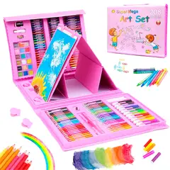 COLME TECHNOLOGY HOME - Set De Arte Niños Maleta 208 Piezas Dibujo Creativo Infantil