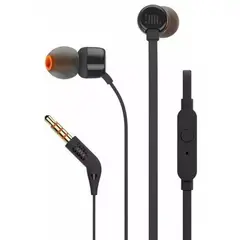 JBL - Auriculares 3.5mm Tune 110 Pure Bass, 100% Original, Black