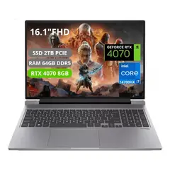 HP - Portatil Omen 16 Core I7 14700HX Ram 64GB SSD 2TB RTX 4070 8GB 16.1" FHD