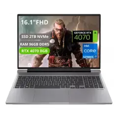 HP - Portatil Omen 16 Core I7 14700HX Ram 96GB SSD 2RTX 4070 8GB 16.1" FHD