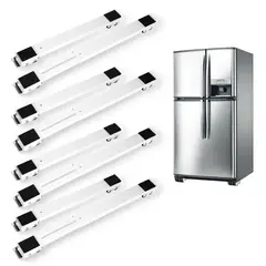 ENERGY PLUS - Set x4 Soportes Rueda Ajustable para Lavadora Nevera Estufa