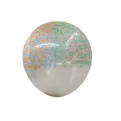 INFANTILES CAJUROMIX - Paquete De Bombas Feliz Cumpleaños X24 Transparente