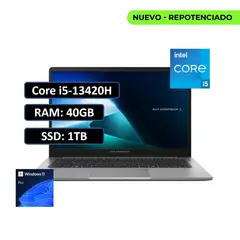 ASUS - PORTATIL EXPERTBOOK INTEL CORE I5-13420H RAM 40GB SSD 1TB WIN11 PRO