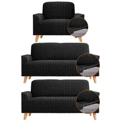 ENERGY PLUS - Combo x3 Fundas Elásticas Sofá 1 Un Puesto + 2 Dos Puestos