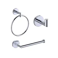 CORONA - Kit por 3 accesorios Barcelona Cromado