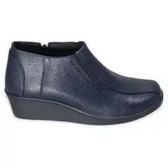 GENERICO - Botín Cuero Suave Para Dama Tacón Corrrido