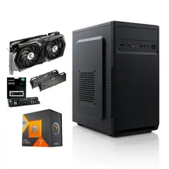 AMD - Pc Torre Gamer Cpu Ryzen 7 5800x 16ram 512 Ssd Rtx 5060 8gb Gama alta