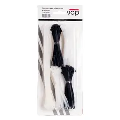 VCP - Correas de Amarre blanco y negro Pqx250 plásticas