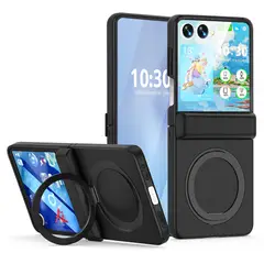 GENERICO - Funda Case Bisagra Soporte Compatible Con Samsung Z Flip 7 Negro
