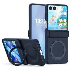 GENERICO - Funda Case Bisagra Soporte Compatible Con Samsung Z Flip 7 Azul