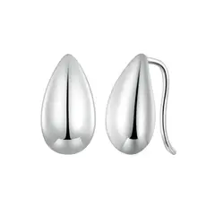 ALHAJAS - Aretes Topos Para Mujer Gota De Agua Lágrima Fabricados En Plata 925