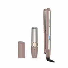 REMINGTON - Combo Plancha Alisadora + Removedor De Vello Facial S7740-R06