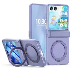 GENERICO - Funda Protectora Bisagra Soporte Compatible Samsung Z Flip 7 Lila