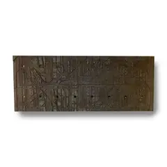 22 GRADOS DECORACION - Cuadro Totem Grabado 124x475cm rustico