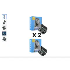 GENERICO - Dos Audífonos Inalámbricos Bluetooth Powerbank F9 Manos Libre