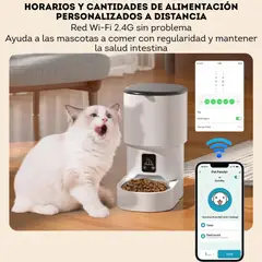 GENERICO - Comedero Automático 4 Litros para Mascotas Blanco